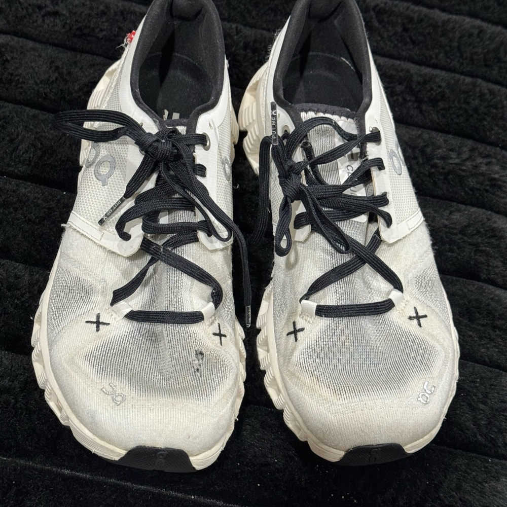 On Running Black and White Shoes